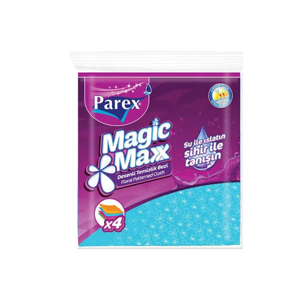 Parex Magic Maxx Desenli Temizlik Bezi 4'lü