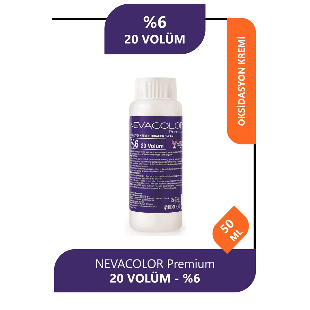 Neva Boya Sıvısı (oksidan) 20V 6lık 50ml