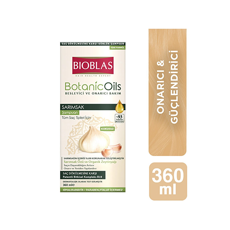 Bioblas Botanic Oils Sarımsak Şampuanı 360 ml