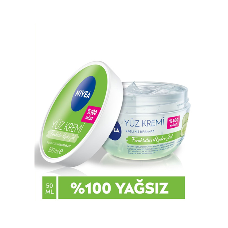 NIVEA Yüz Kremi Ferahlatıcı Hidro Jel 100 ml