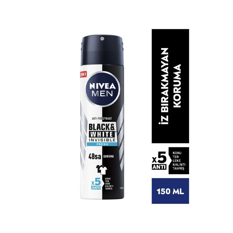 Nivea Deodorant Invisible Black & White Fresh 150 Ml
