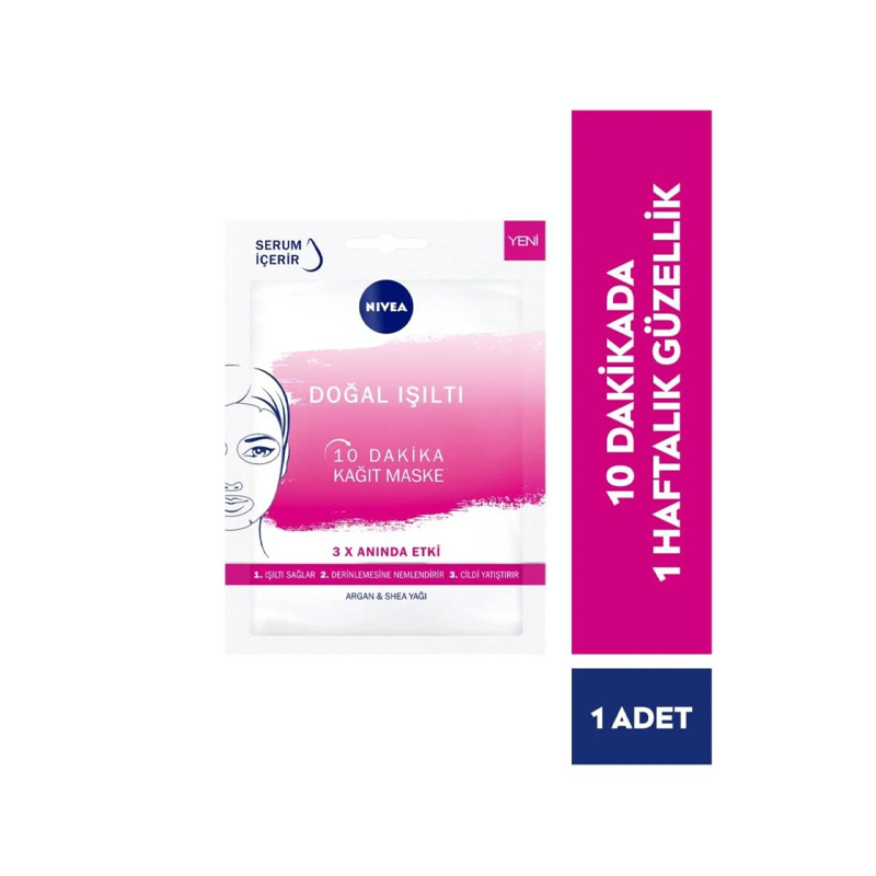 Nivea Kağıt Yüz Bakım Maskesi - Urban Skin Nemlendirici Etkili 28 gr
