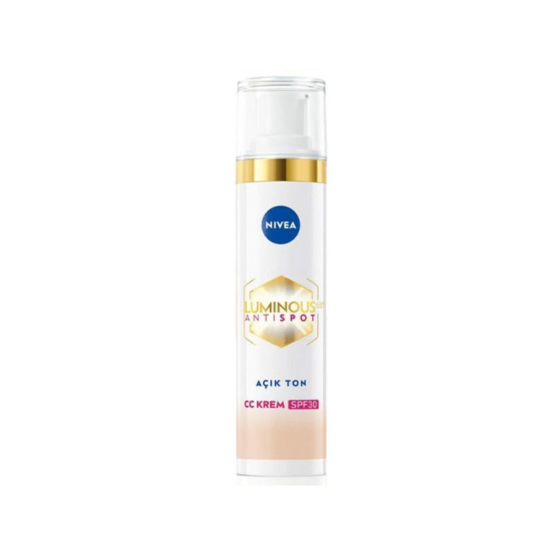 Nivea Luminous630 Koyu Leke Karşıtı CC Yüz Kremi SPF30 Açık Ton 40 ml
