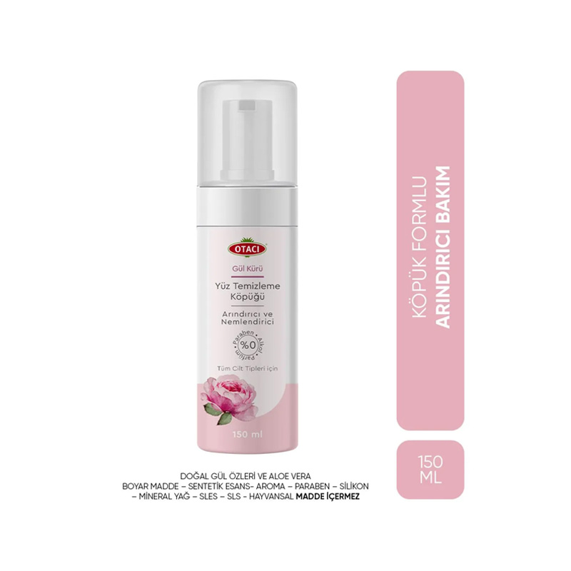 Otacı Gül Kürü Yüz Temizleme Köpüğü 150 ml