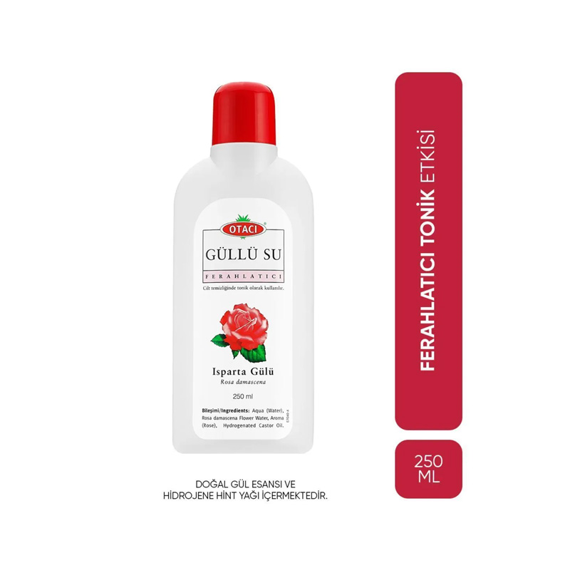 Otacı Temizleyici Ferahlatıcı Güllü Su 250 ml