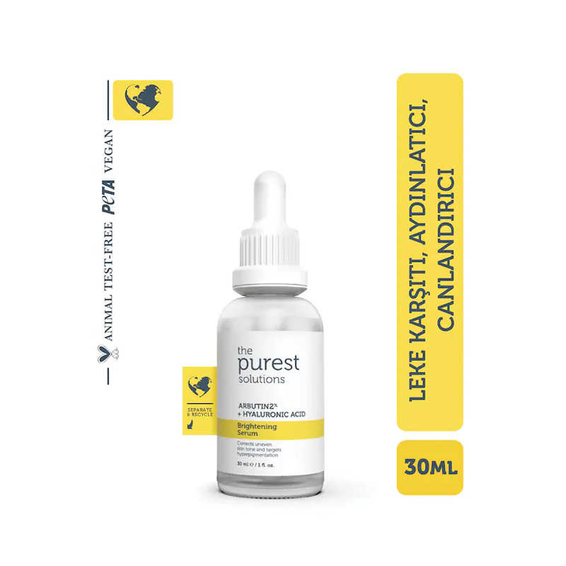 The Purest Solutions Brightening Serum - Arbutin %2 + Hyaluronic Acid