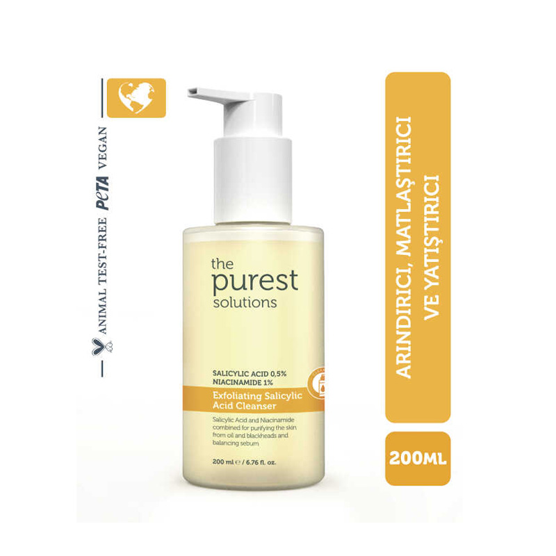 The Purest Solutions Exfoliating Salicylic Acid Cleanser – Salisilik Asitli Arındırıcı Temizleyici