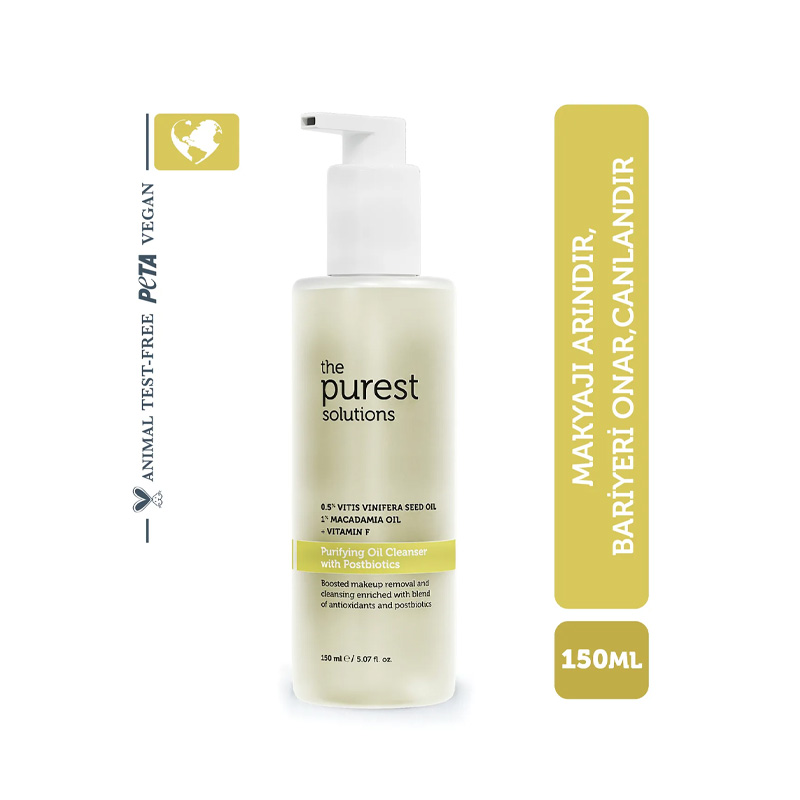 The Purest Solutions Postbiyotik içerikli Multifonksiyonel Arındırıcı Temizleme Yağı 150 ml