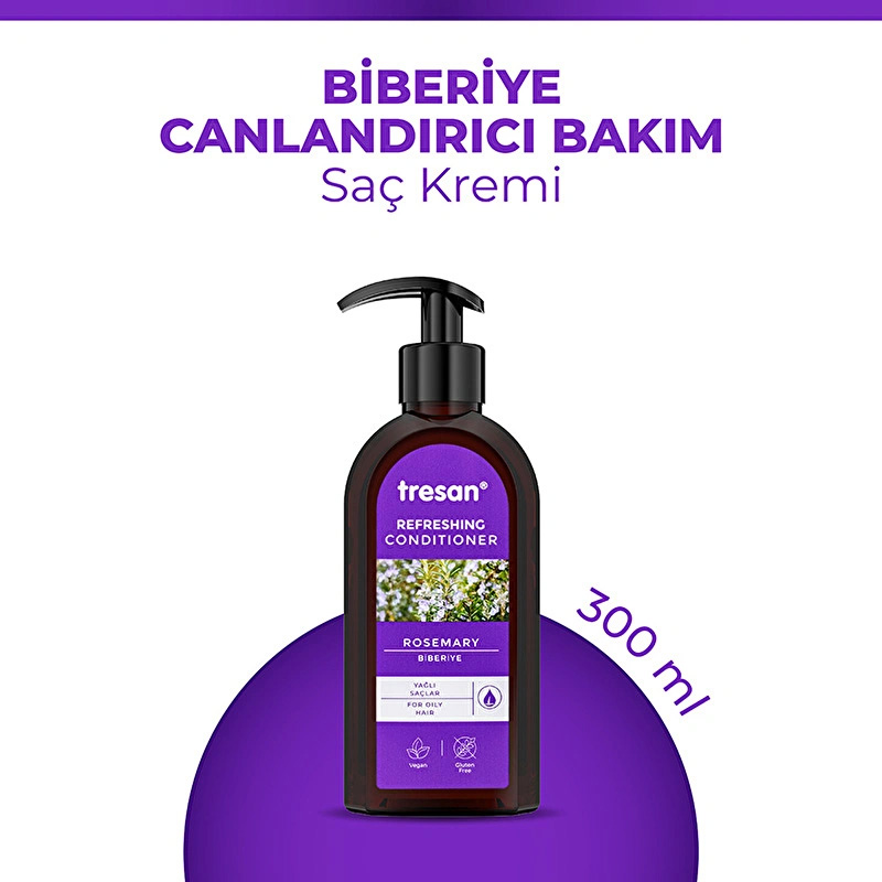 Tresan Biberiye Canlandırıcı Sülfatsız Bakım Saç Kremi 300 ml