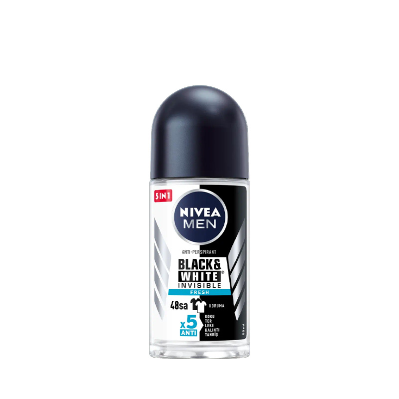 Nivea Men Invisible Black & White Fresh Roll-On 50 Ml