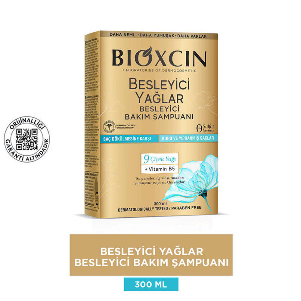BIOXSIN Besleyici Yağlar Kuru ve Yıpranmış Saçlar İçin Şampuan 300 ml